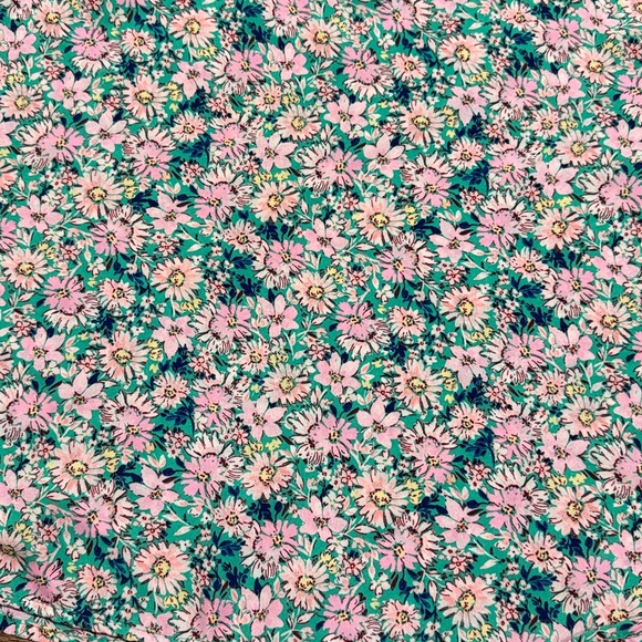 Lily White Pink and Green Floral Blouse - Picture 2 of 7